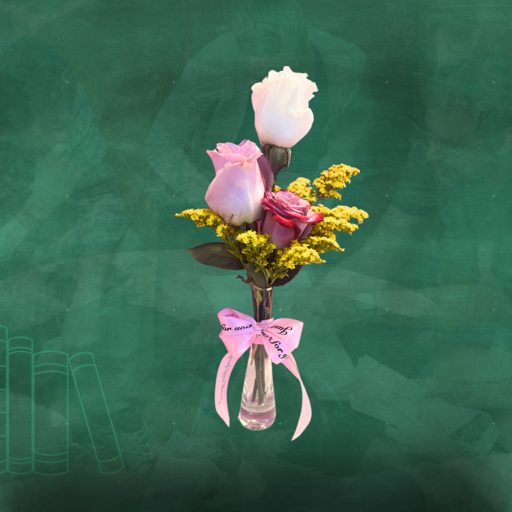 Teacher's 3 Rose Arrangement